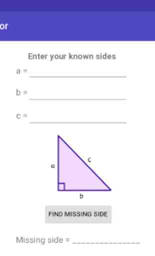 Pythagorean Theorem Calculator 4