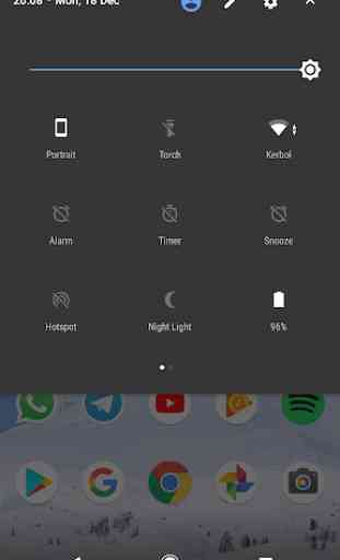 Quick Settings Tiles (Alarm, Timer, Snooze) 3