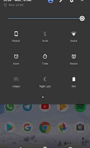 Quick Settings Tiles (Alarm, Timer, Snooze) 4