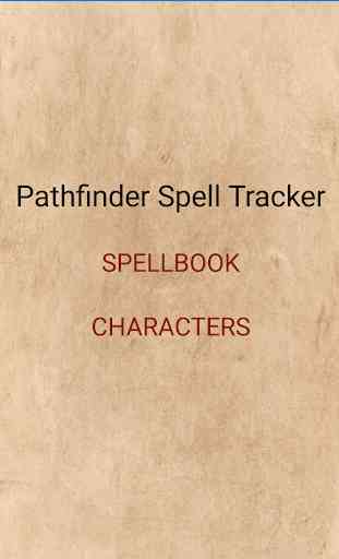 Spell Tracker for Pathfinder 1