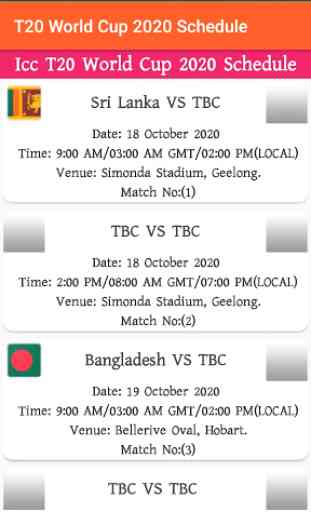 T20 World Cup 2020 Schedule 3
