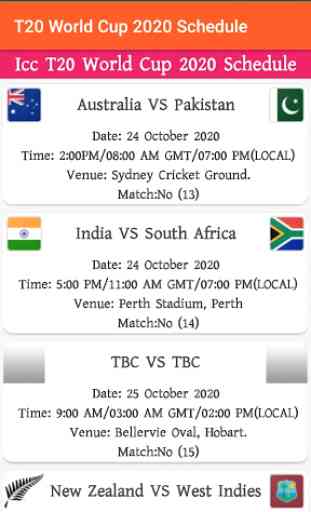 T20 World Cup 2020 Schedule 4