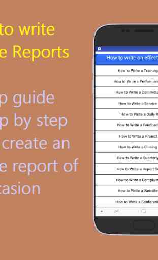 Write an effective Report 1