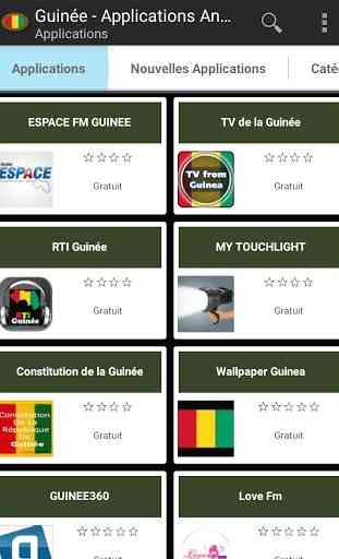 Applications guinéennes 1