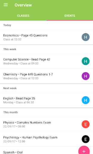 Chalkboard - School, Timetable & Homework Planner 2