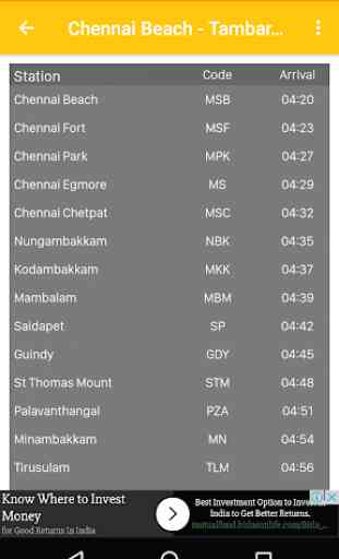 Chennai Local Train Suburban TimeTable Offline 3