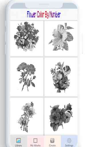 Colore Fiore per numero, pagine da colorare fiore 2