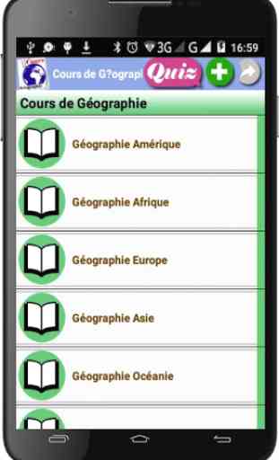 Cours de Géographie 1