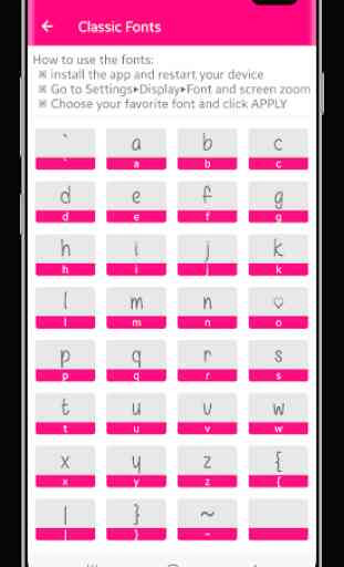 Girly Fonts for Samsung 4