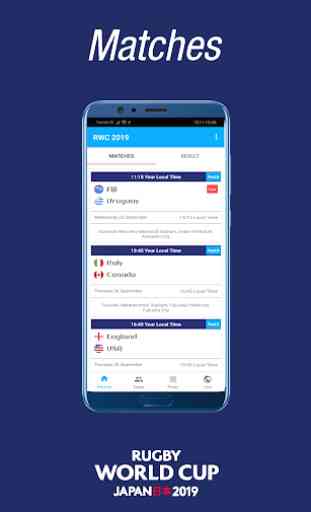 Guide Rugby World Cup App 2019 Schedule & Result 3