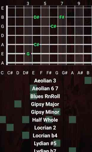 GuitarKey - find your modes and scales 2