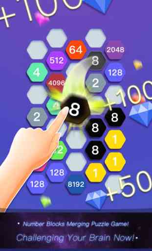 Hexa Cell - Number Blocks Connection Puzzle Games 1