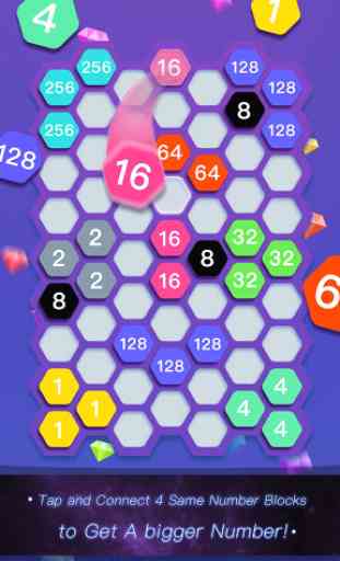 Hexa Cell - Number Blocks Connection Puzzle Games 2