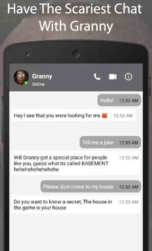 Horror Creepiest Granny's Fake Chat And Video Call 1