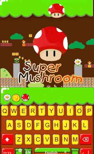 Il tema della tastiera Super Mushroom 1