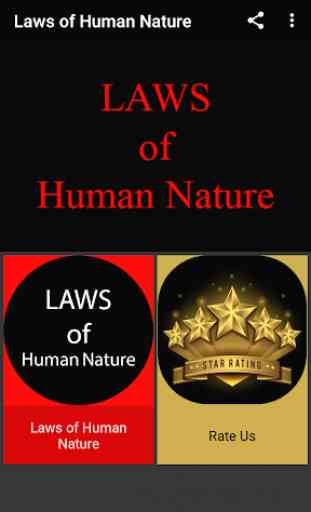 Laws of Human Nature 1