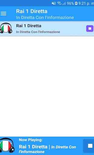 Rai 1 Diretta Gratis Radio App Italia Online 1