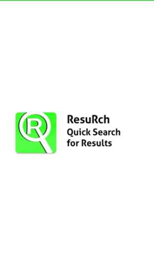 ResuRch - Quick Search for Results 1
