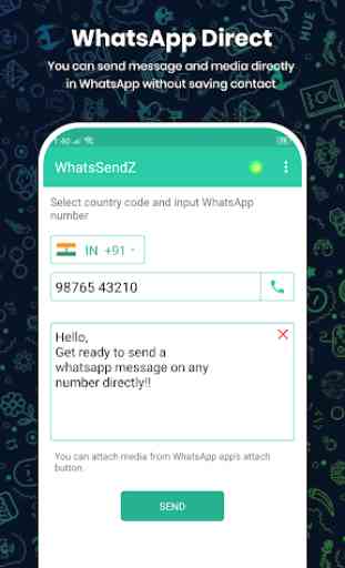 Send Message for WhatsApp Without Saving Number 3
