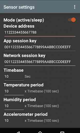 Sensor settings 4