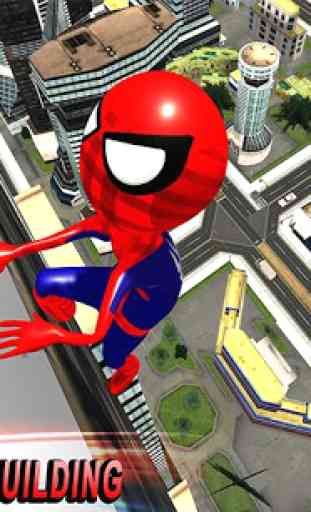 Spider Stickman Rope Hero:Superhero Crime City War 2