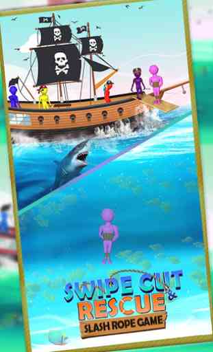 Swipe Cut & Rescue : Slash Rope Game 2