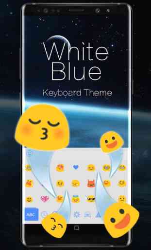 Tastiera di sistema bianca blu 2