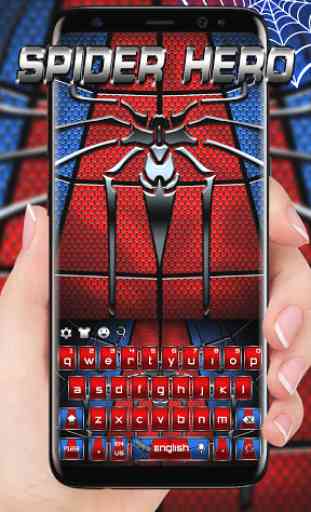 Tema della tastiera di Spider Hero 1