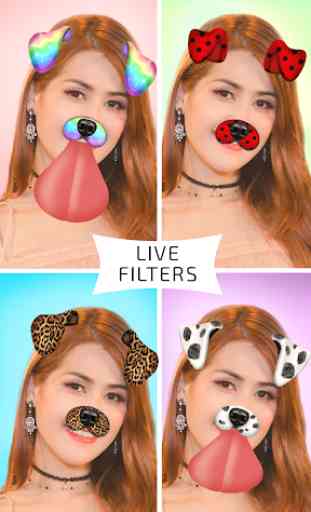 Yoplala: Fun viso filtri telecamera vivo & adesivi 3
