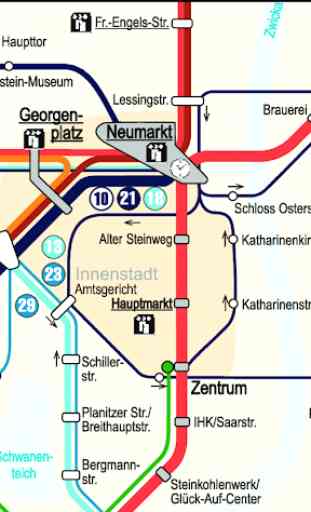 Zwickau Tram Map 3