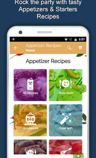 Appetizers, Snacks & Starters Food Recipes Offline 2
