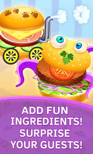 Baby kitchen game Burger Chef 1
