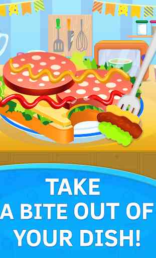 Baby kitchen game Burger Chef 3