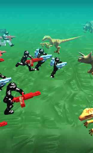 Battle Simulator: Stickman v.s. Dinosaur 1