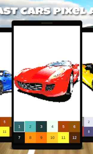 Cars Coloring Book Racing Cars Pixel Art 3