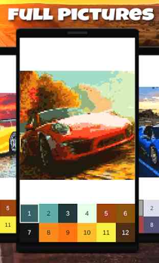 Cars Coloring Book Racing Cars Pixel Art 4
