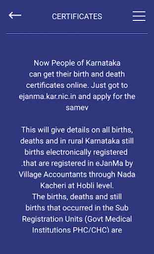 DEATH AND BIRTH CERTIFICATE KARNATAKA STATE 2