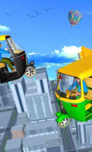 Flying Tuk Tuk Simulator:City Transport Games 2