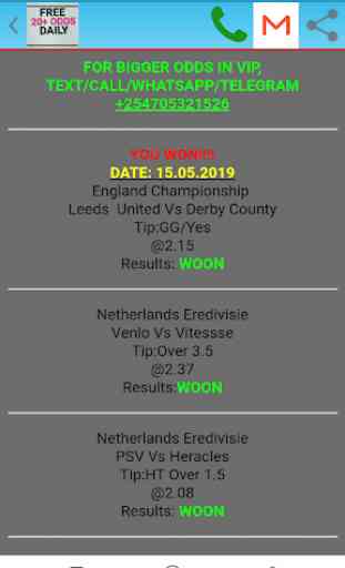 FREE 20+ ODDS DAILY 1