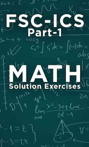 FSC ICS mathematics Part 1 Solved exercises Notes 1