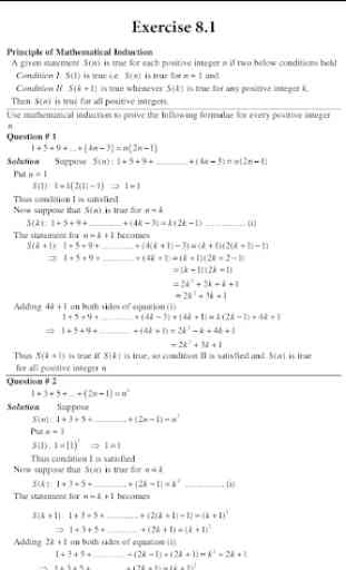 FSC ICS mathematics Part 1 Solved exercises Notes 2