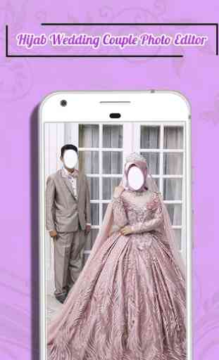 Hijab Wedding Couple Photo Editor 1