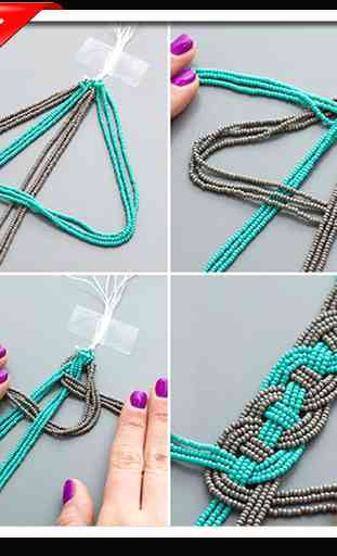 Knitting corda fai da te - Bracciale 1