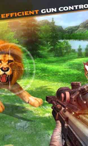 Leone a caccia animale cecchino sparare 2