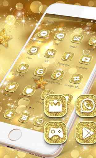 Oro luccichio Tema glitter e carta da parati d'oro 3