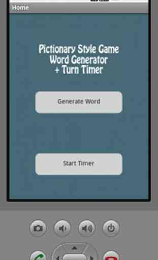 Pictionary Style Game Word Generator + Turn Timer 4