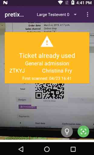 pretixSCAN – Ticket scanning and badge printing 3