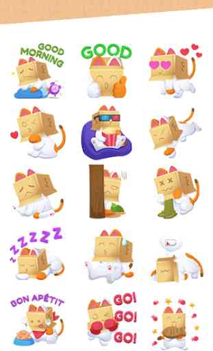 Puss In Box Sticker for Facebook 3