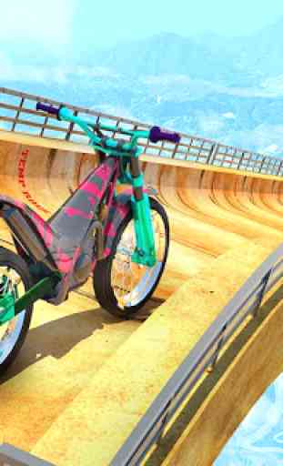 Real Impossible Bike Stunts 2019 : Mega Ramp Games 4