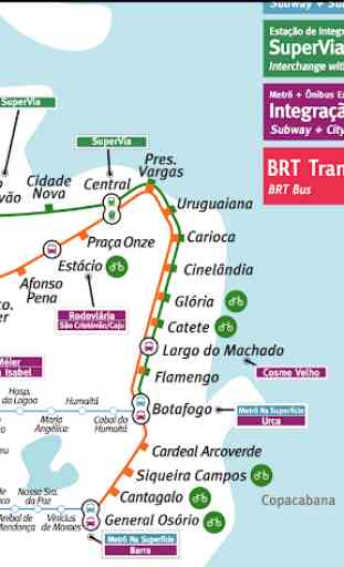 Rio de Janeiro Metro Map 2